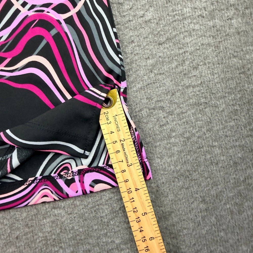 My Michelle Vintage Y2K Psychedelic Swirl Mini Skirt Women's Large Black Pink - Picture 4 of 7